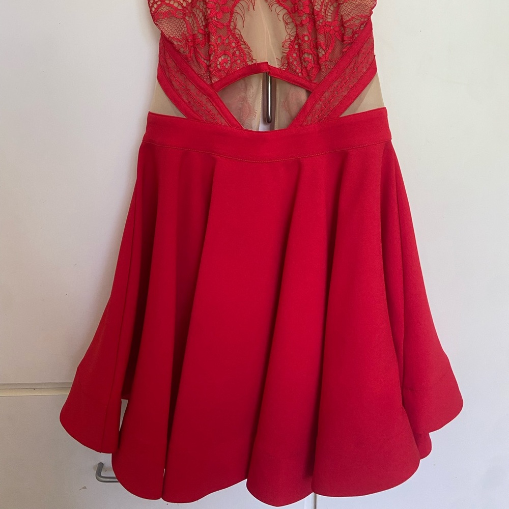 Formal, party dress, red, sexy and backless, small.